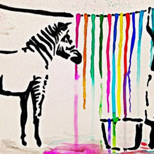 Bei diesem Malkurs entscheidest du dich für eines von vier der weltberühmten Werke von Banksy und bringst dein eigenes Street-Art-Kunstwerk auf die Leinwand.